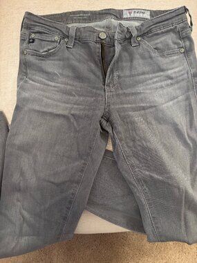 AG Distressd Denim in Gray